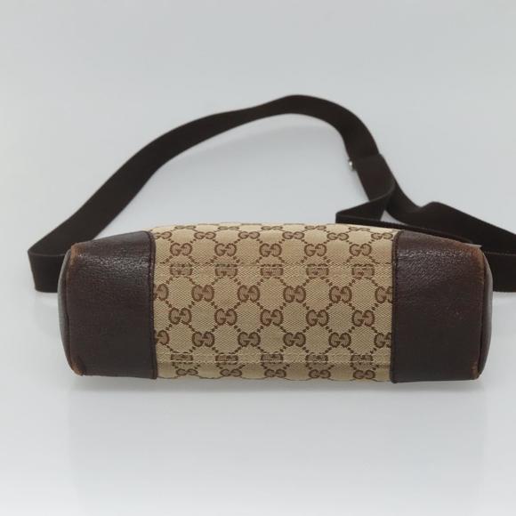 GUCCI GG Canvas Shoulder Bag Beige Silver 114273 Auth ep9184 - Picture 9 of 16